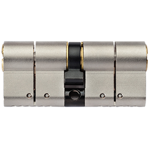 A photograph of a door lock